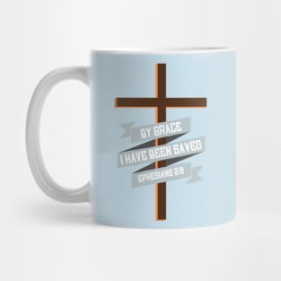 By Grace - Ephesians 2:8 Jesus Cross T-Shirt Mug